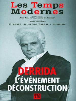 cover image of Les Temps Modernes N° 669 N° 669